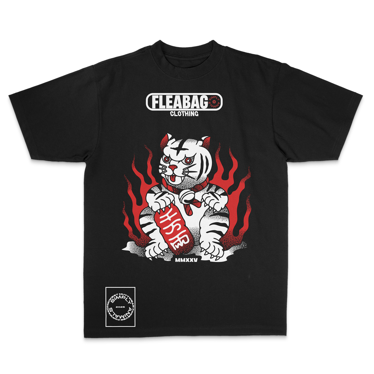 Scratch Neko Heavyweight Oversized T-Shirt